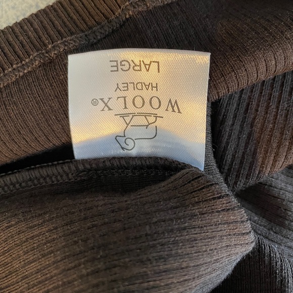 Woolx Hadley Ribbed Crew French Roast - Picture 6 of 8